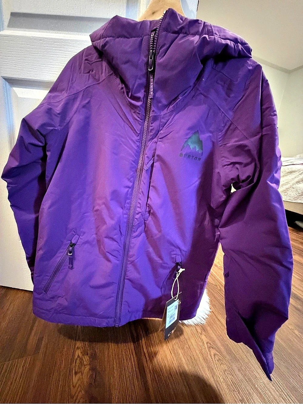Burton Girls' Winter / Ski Jacket Purple Hooded Puffer